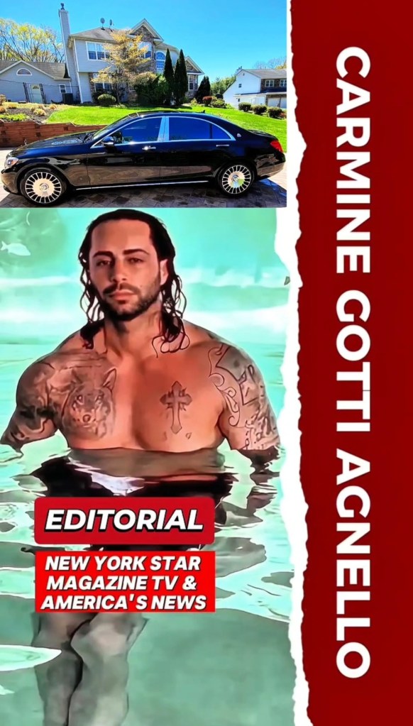 Carmine Gotti Agnello Jr exclusive portrait New York Star Magazine TV editorial car luxury Long Island estate