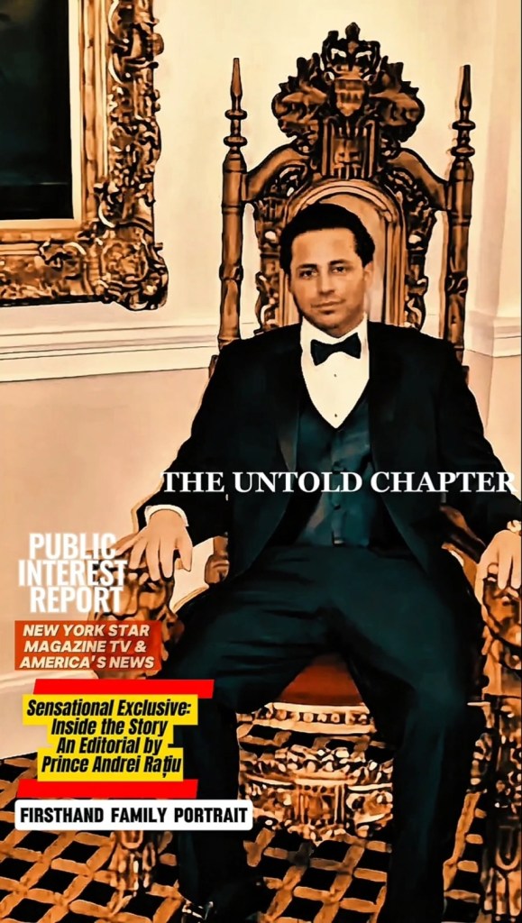Carmine Gotti Agnello Jr adult portrait luxury throne chair sharp tuxedo suit Prince Andrei Ratiu exclusive
